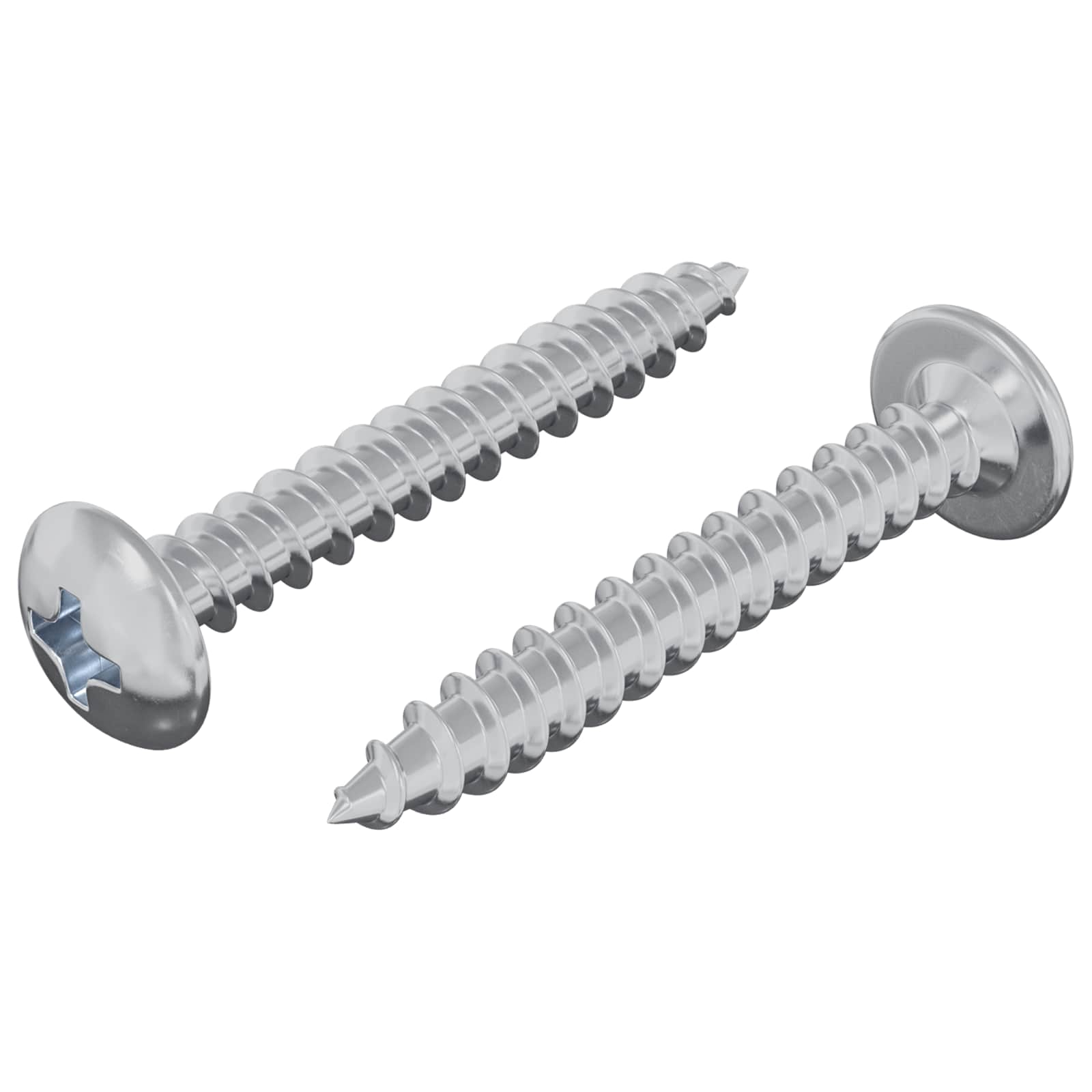 Ξυλοβίδες 2 pcs Ασημί M4 x 28 mm Ατσάλι - Pakobazaar