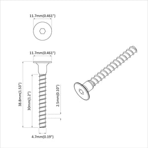 Βίδα Κεφαλής Σockets 2 τμχ. Μαύρο M5 x 40 mm Σίδερο