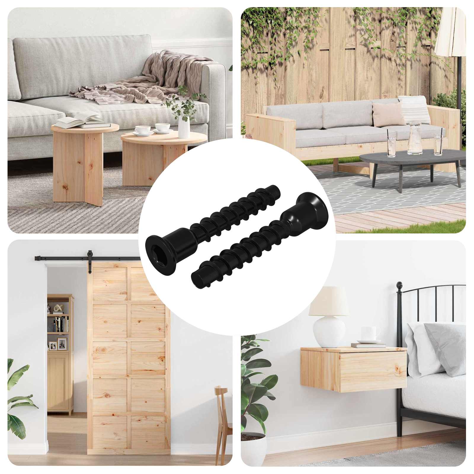 Βίδα Κεφαλής Σockets 2 pcs Μαύρο 7 x 40 χιλ Σίδερο - Pakobazaar