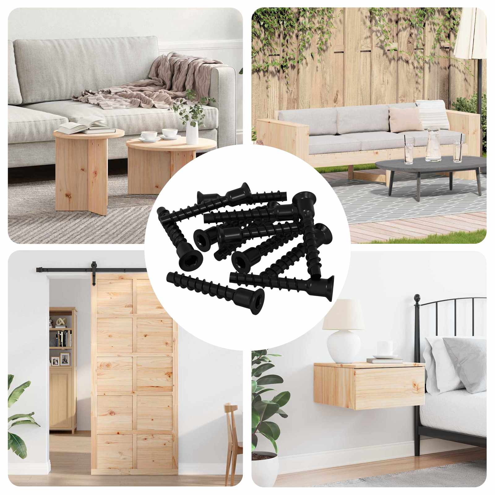 Βίδα Κεφαλής Σockets 3072 pcs Μαύρο 7 x 40 χιλ Σίδερο - Pakobazaar