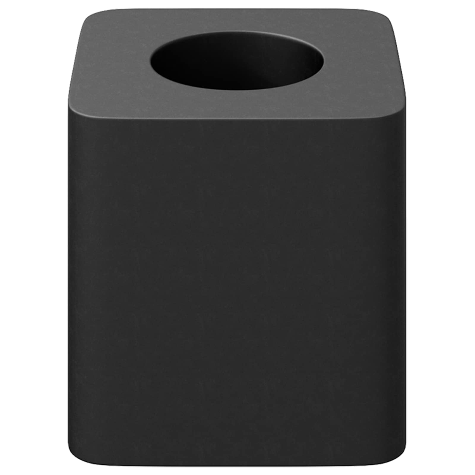 Κρατητής Συρταριού 12 pcs Μαύρο 15 x 15 x 15mm PP Κοπλυμερές