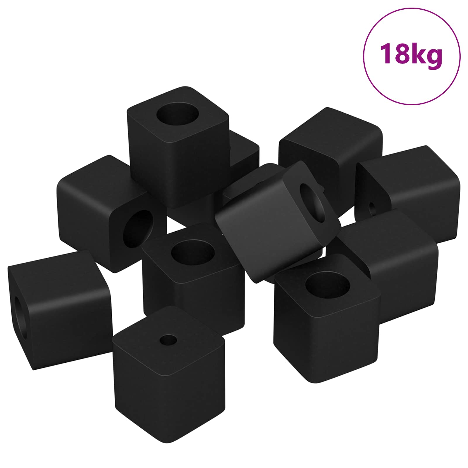 Κρατητής Συρταριού 6792 pcs Μαύρο 15 x 15 x 15mm PP Κοπλυμερές