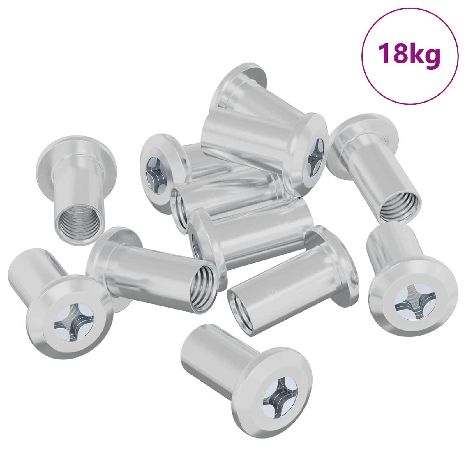 Παξιμάδι Κλειδώματος 3673 pcs Νίκελ Ατσάλι