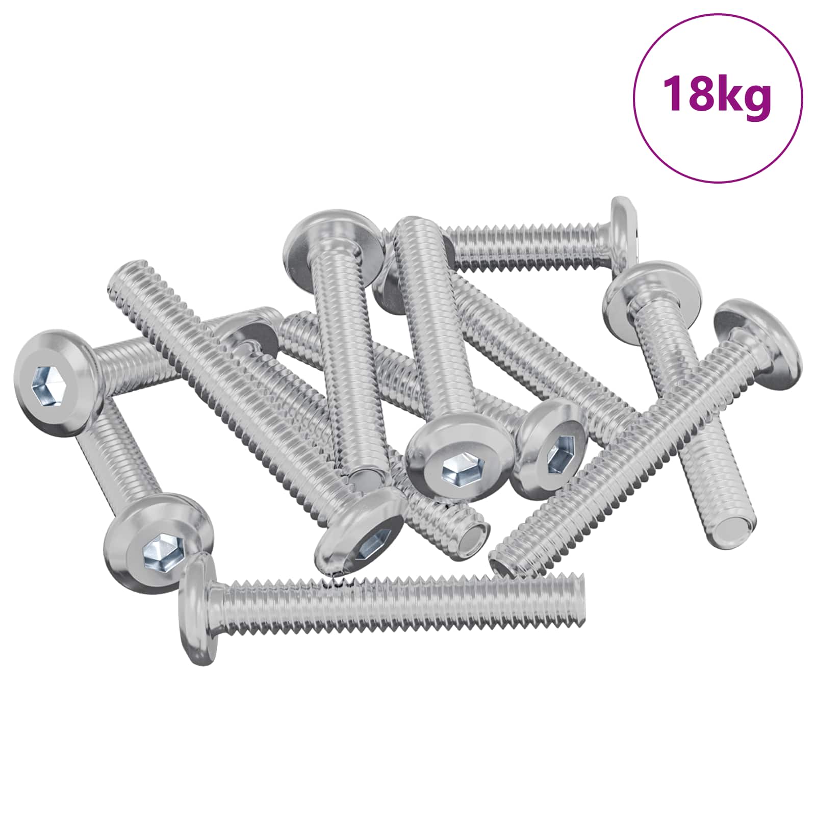 Βίδα κλειδώματος Μονόχρωμο 2514 pcs Ασημί Ατσάλι