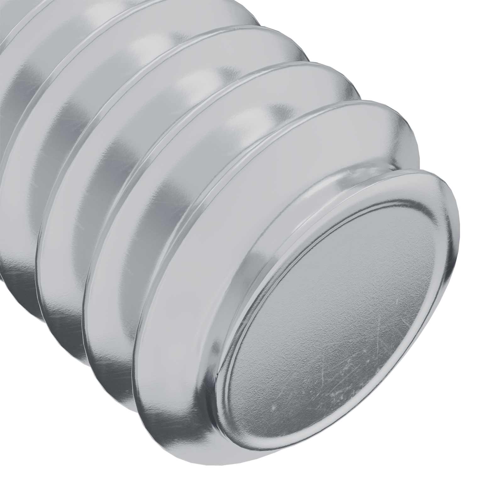 Βίδα με κλειδί κεφαλής 2 pcs Ασημί M6 x 15 mm Ατσάλι