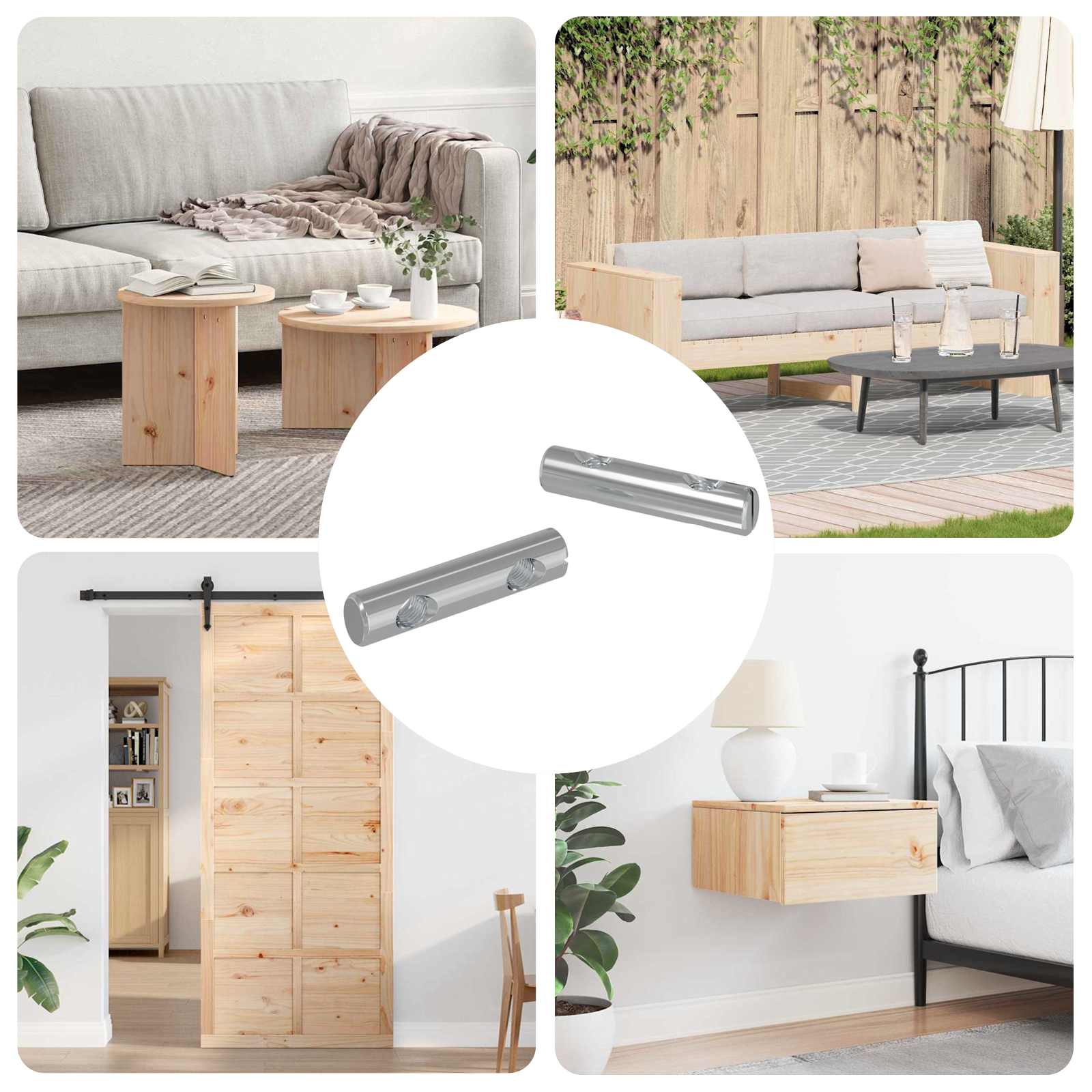 Καρύδι 2 pcs Επικαλυμμένο με ψευδάργυρο 60 x 12 mm Σίδερο