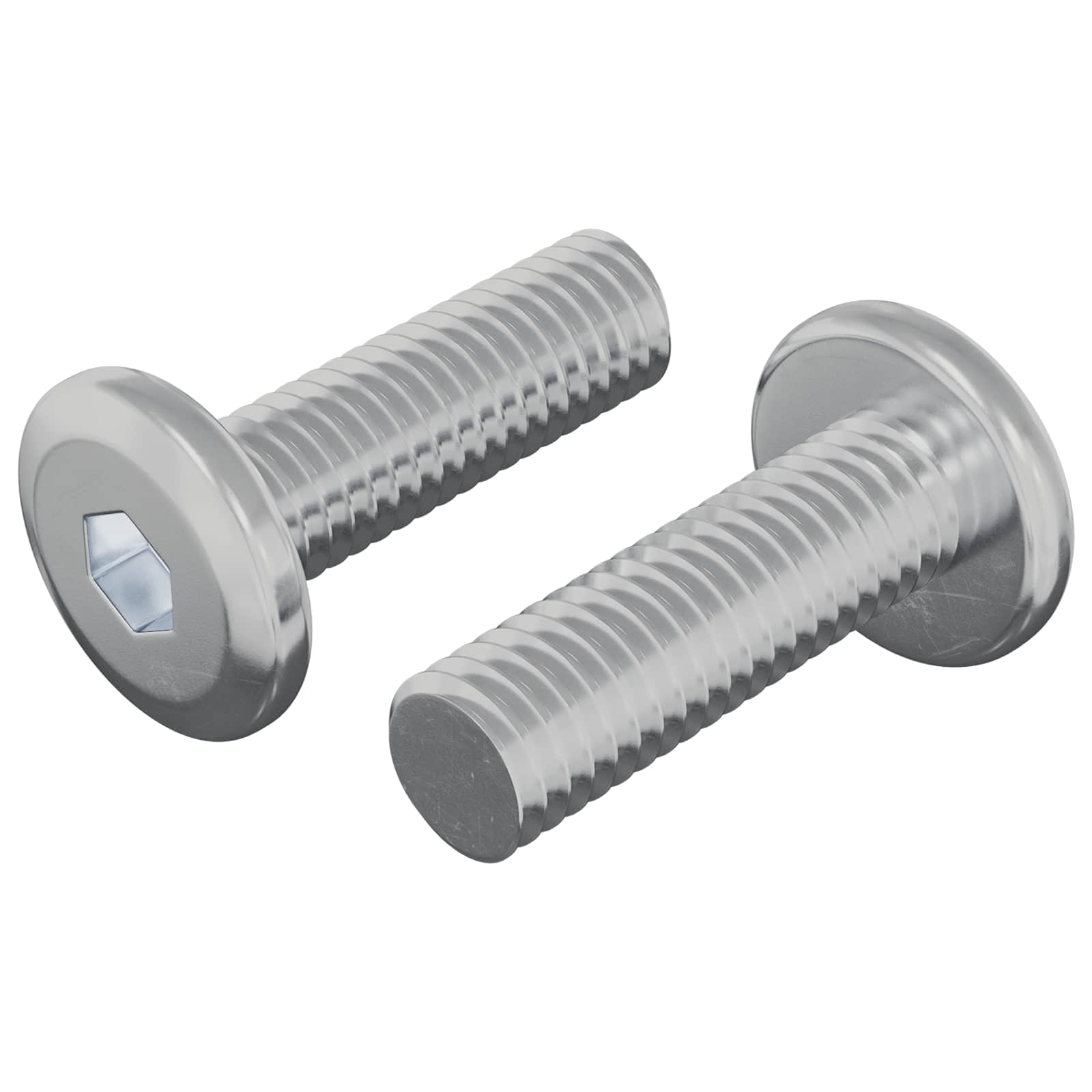 Βίδα 2 pcs Ασημί 8 x 25 mm Ατσάλι