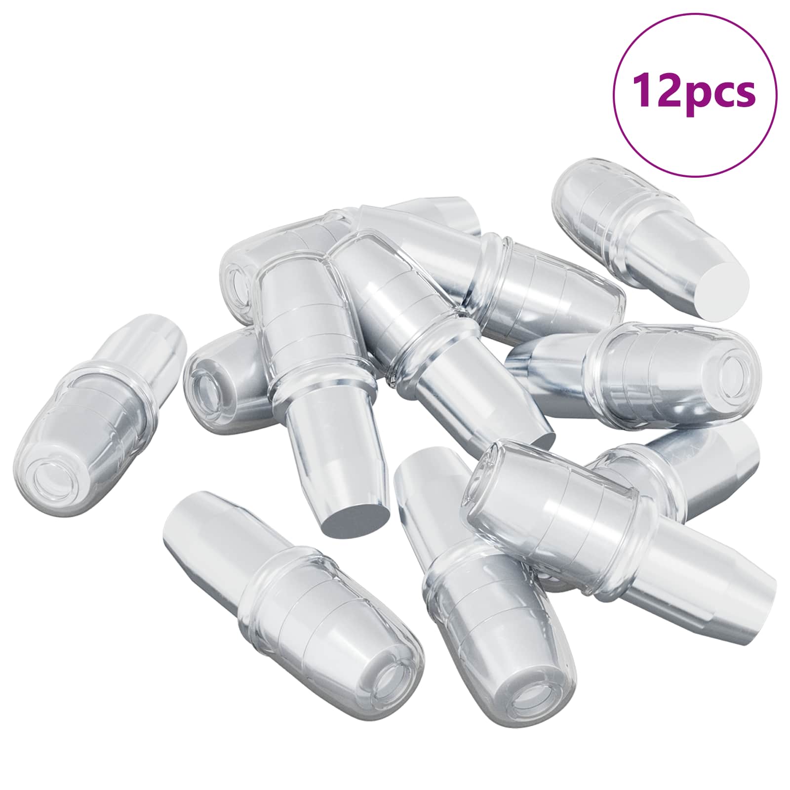 Στήριγμα Ραφιού 12 pcs Ασημί 7 x 16 mm Σίδερο