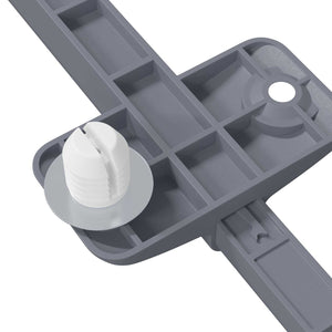 Μαλακή κλειδαριά 12 τεμ. Γκρι 125 x 47 x 15 mm PP