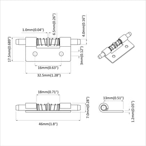 Κλείστρο 12 τεμ. Ασημί 46 x 17 x 1,2 mm Ατσάλι