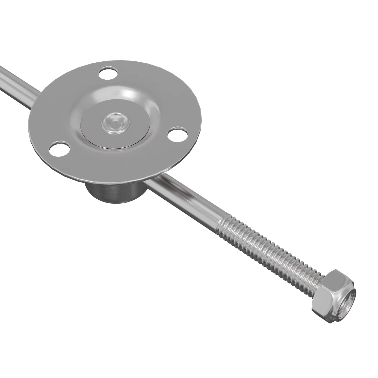 Μεντεσές με ράβδο έλξης 2 pcs Ασημί 190 mm Σίδερο - Pakobazaar