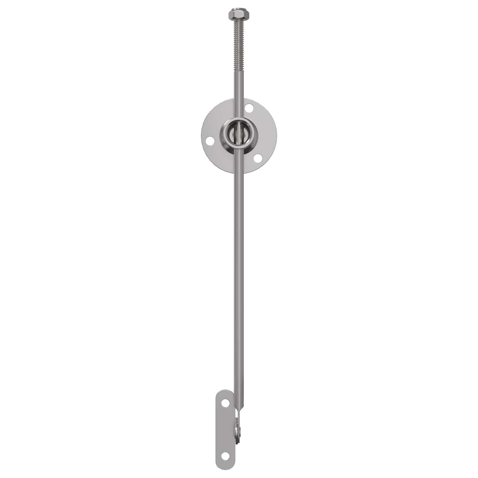 Μεντεσές με ράβδο έλξης 2 pcs Ασημί 190 mm Σίδερο - Pakobazaar