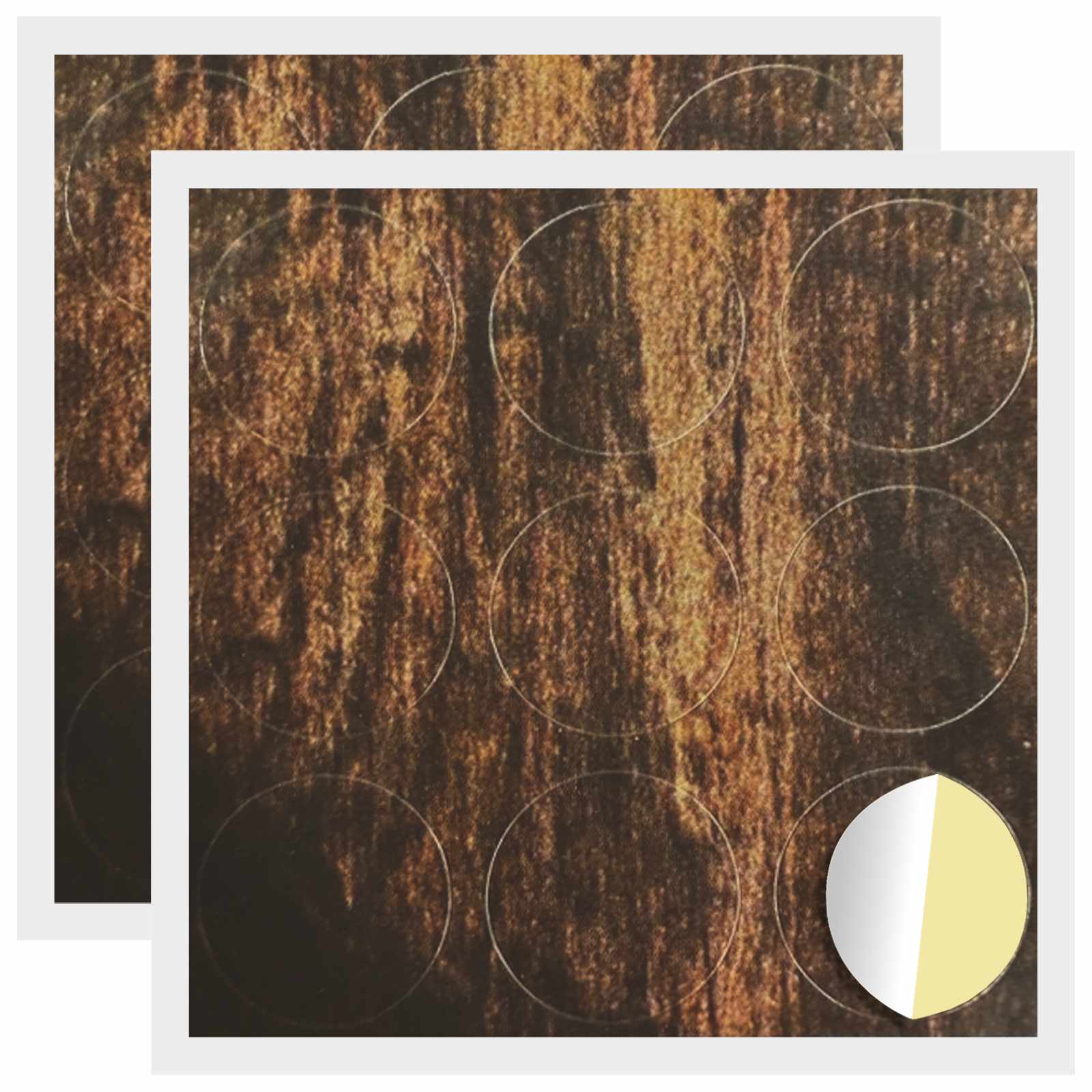 Αυτοκόλλητη Κάλυψη Βιδών 2 pcs Παλιό ξύλο Ø 20 x 0,5 mm