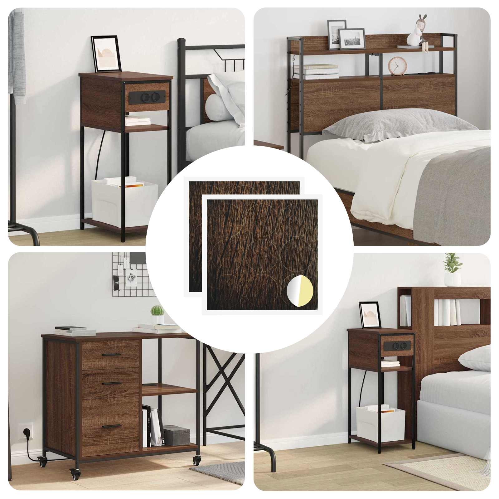 Αυτοκόλλητη Κάλυψη Βιδών 2 pcs Καφέ δρυς Ø 20 x 0,5 mm