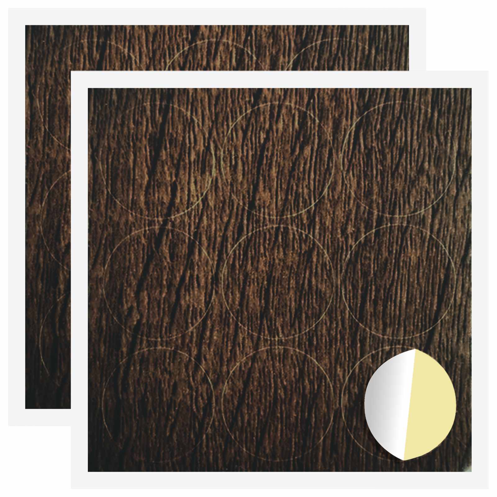 Αυτοκόλλητη Κάλυψη Βιδών 2 pcs Καφέ δρυς Ø 20 x 0,5 mm