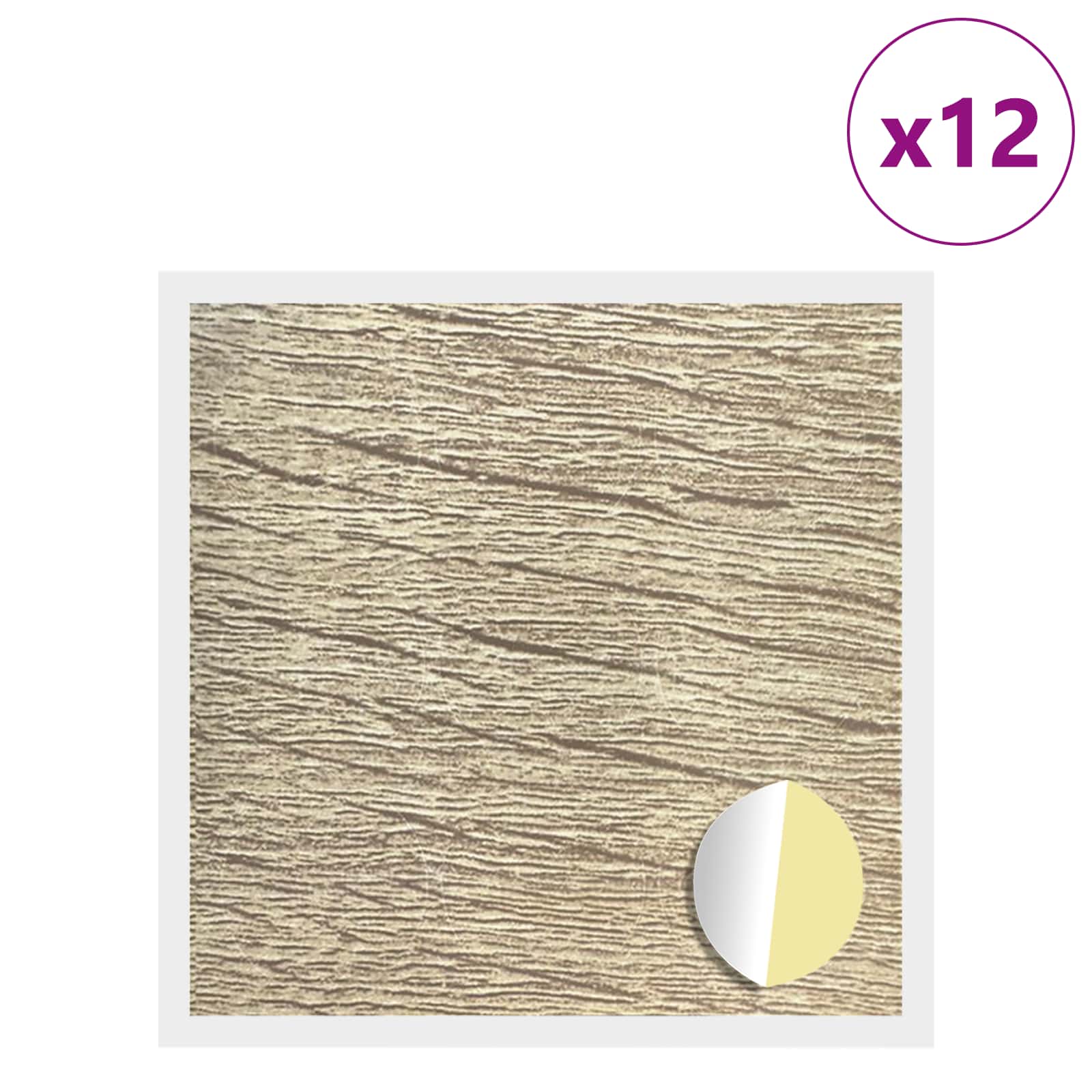 Αυτοκόλλητη Κάλυψη Βιδών 12 pcs Δρύς Sonoma Ø 20 x 0,5 mm