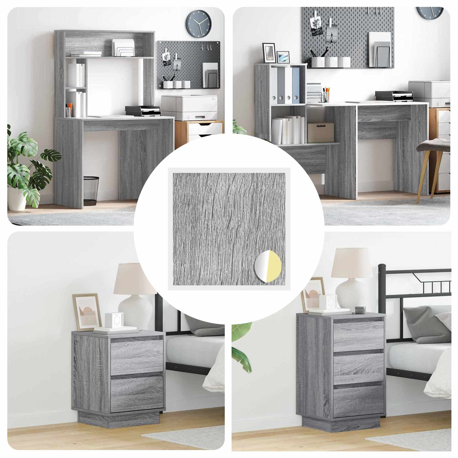 Αυτοκόλλητη Κάλυψη Βιδών 12 pcs Γκρίζο Σονομα Ø 20 x 0,5 mm