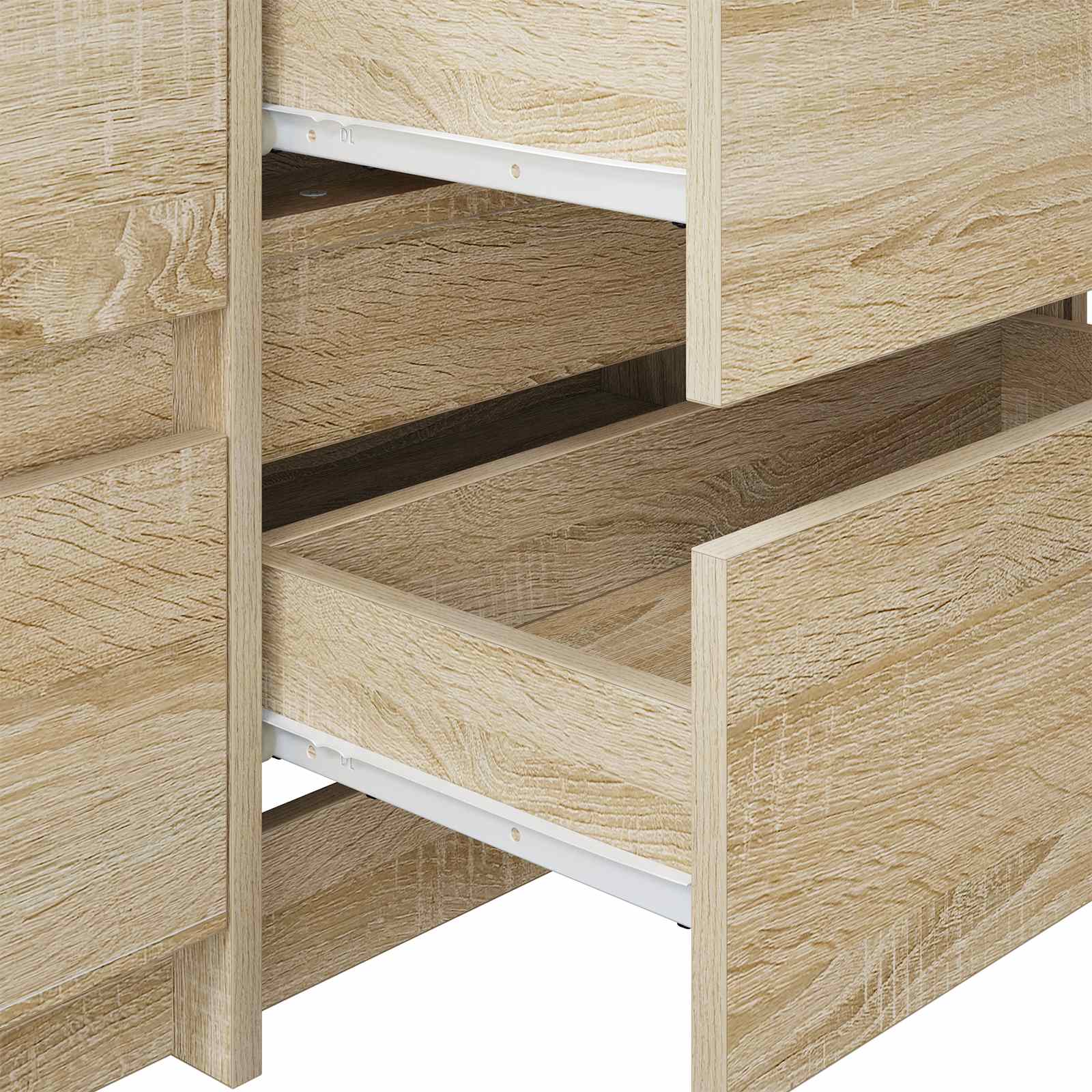 Οδηγός Συρταριού 87 pcs Λευκό Ατσάλι
