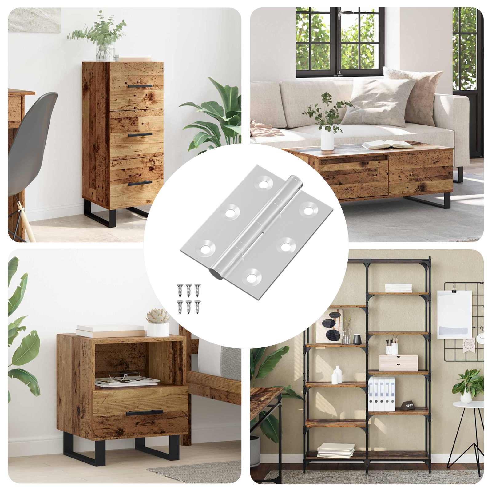 Άξονας 12 pcs Ασημί 50 x 38 x 1,3 χλστ Ατσάλι