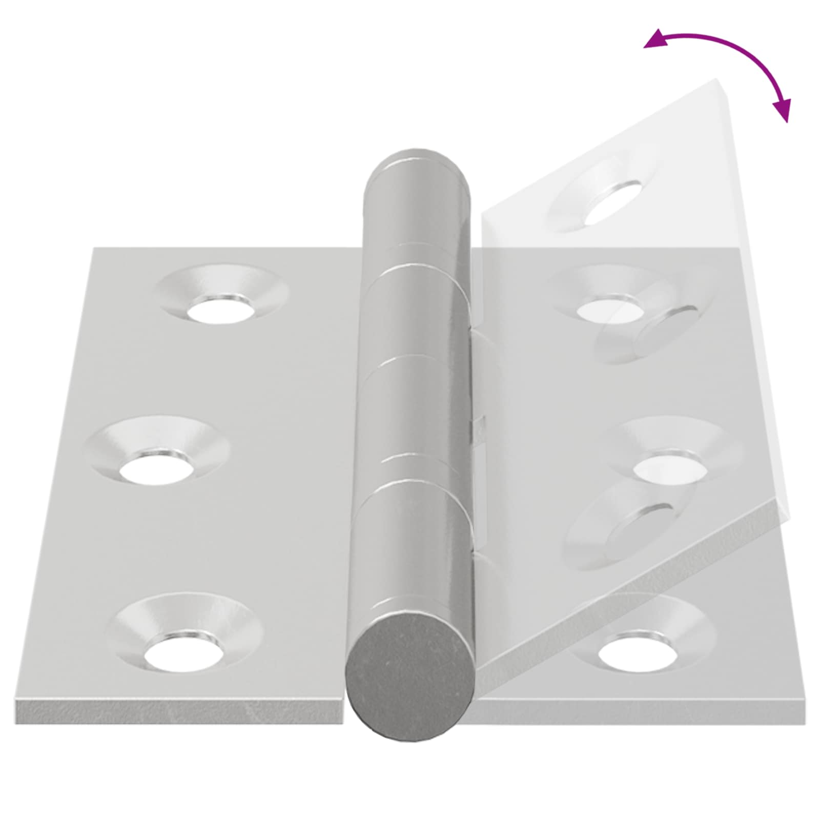 Άξονας 720 pcs Ασημί 50 x 38 x 1,3 χλστ Ατσάλι