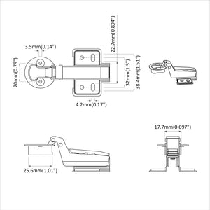 Άξονας 12 pcs Ασημί 35 mm Σίδερο - Pakobazaar