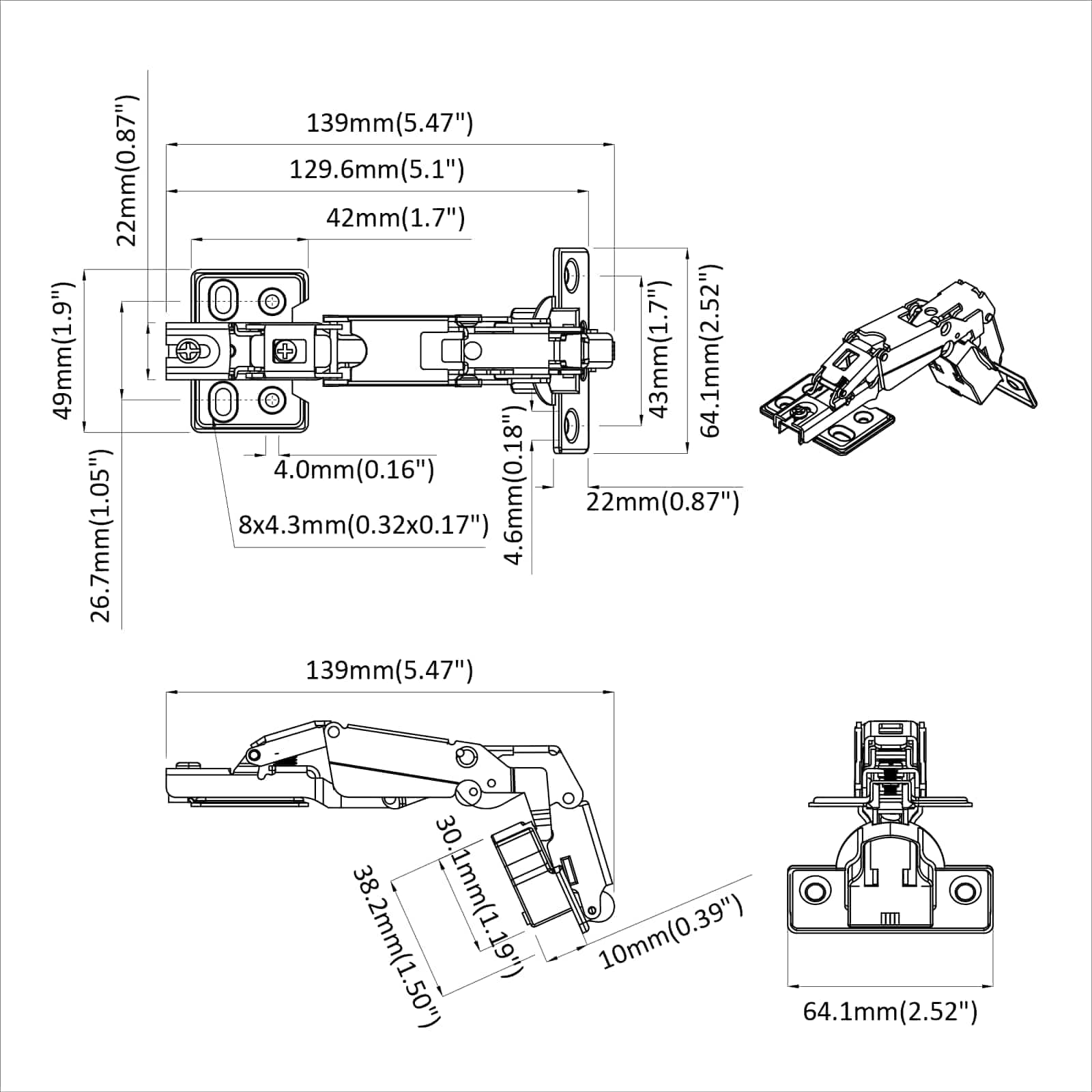 Άξονας 12 pcs Νίκελ 139 x 64,1 x 10 χλμ Σίδερο - Pakobazaar
