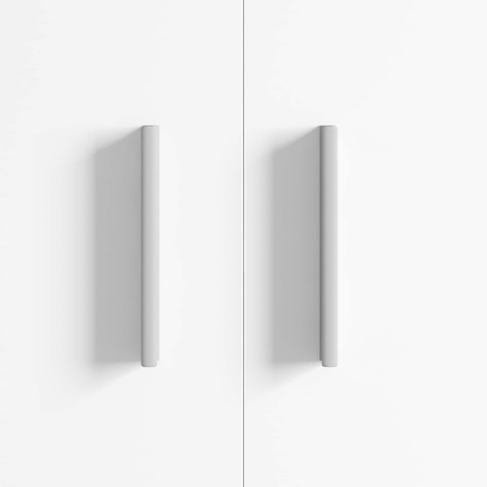 Λαβή Μονόχρωμο 2 pcs Ασημί 105.7 x 7.4 x 15.5 mm Αλουμίνιο