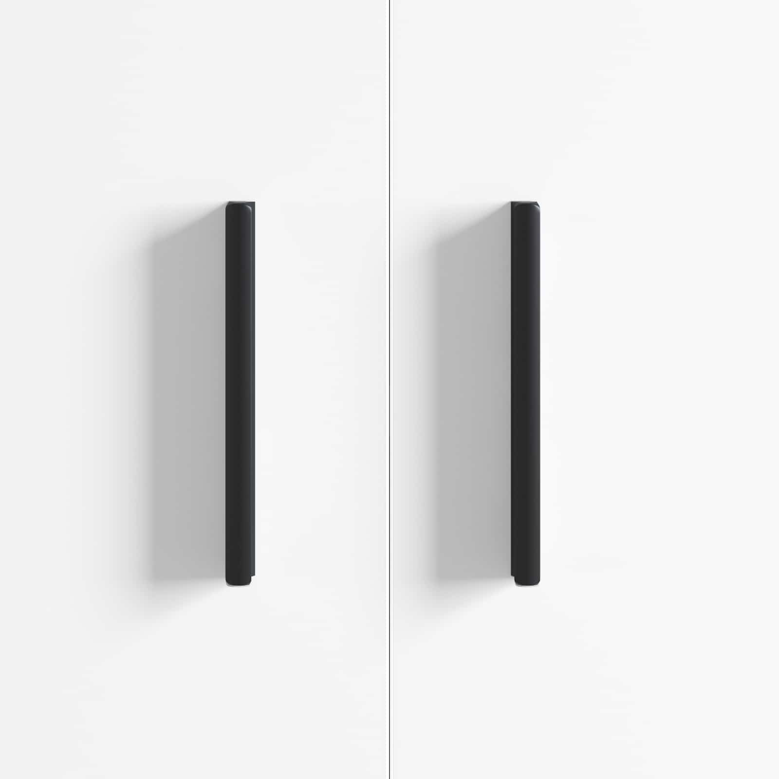 Λαβή 2 pcs Μαύρο 106 x 7,4 x 15,5 mm Αλουμίνιο