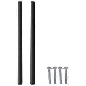 Λαβή 12 τεμ. Μαύρο 106 x 7,4 x 15,5 mm Αλουμίνιο - Pakobazaar