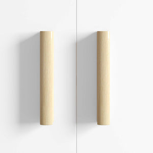 Ευθεία Λαβή 12 τμχ. Φυσικό Χρώμα Ξύλου 130 x 25 x 30 mm - Pakobazaar