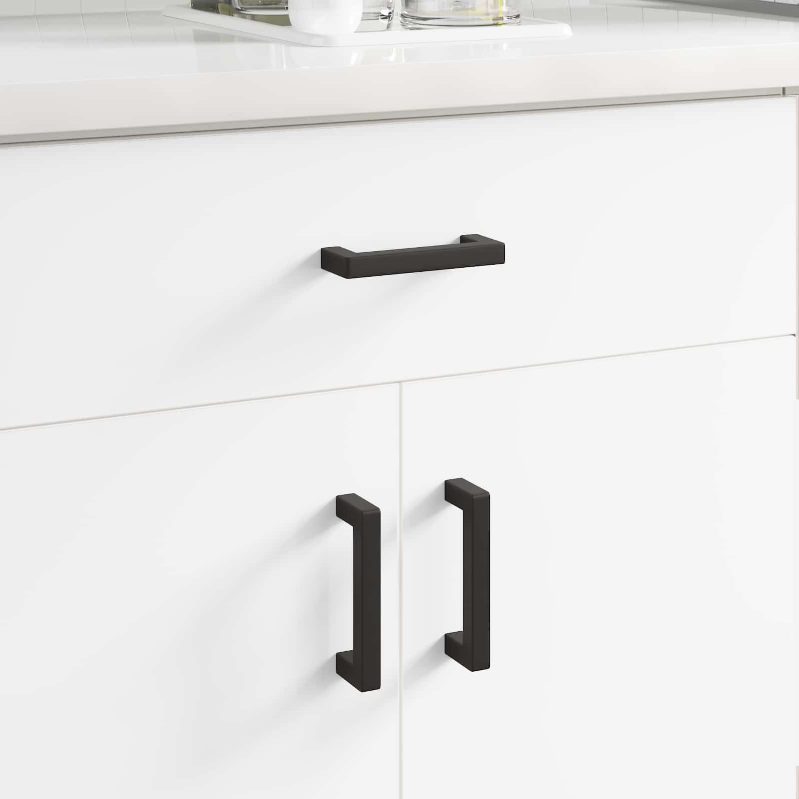 Χειριστήριο Επίπλου 2 τμχ. Μαύρο 105 x 12 x 36 mm Σίδερο - Pakobazaar
