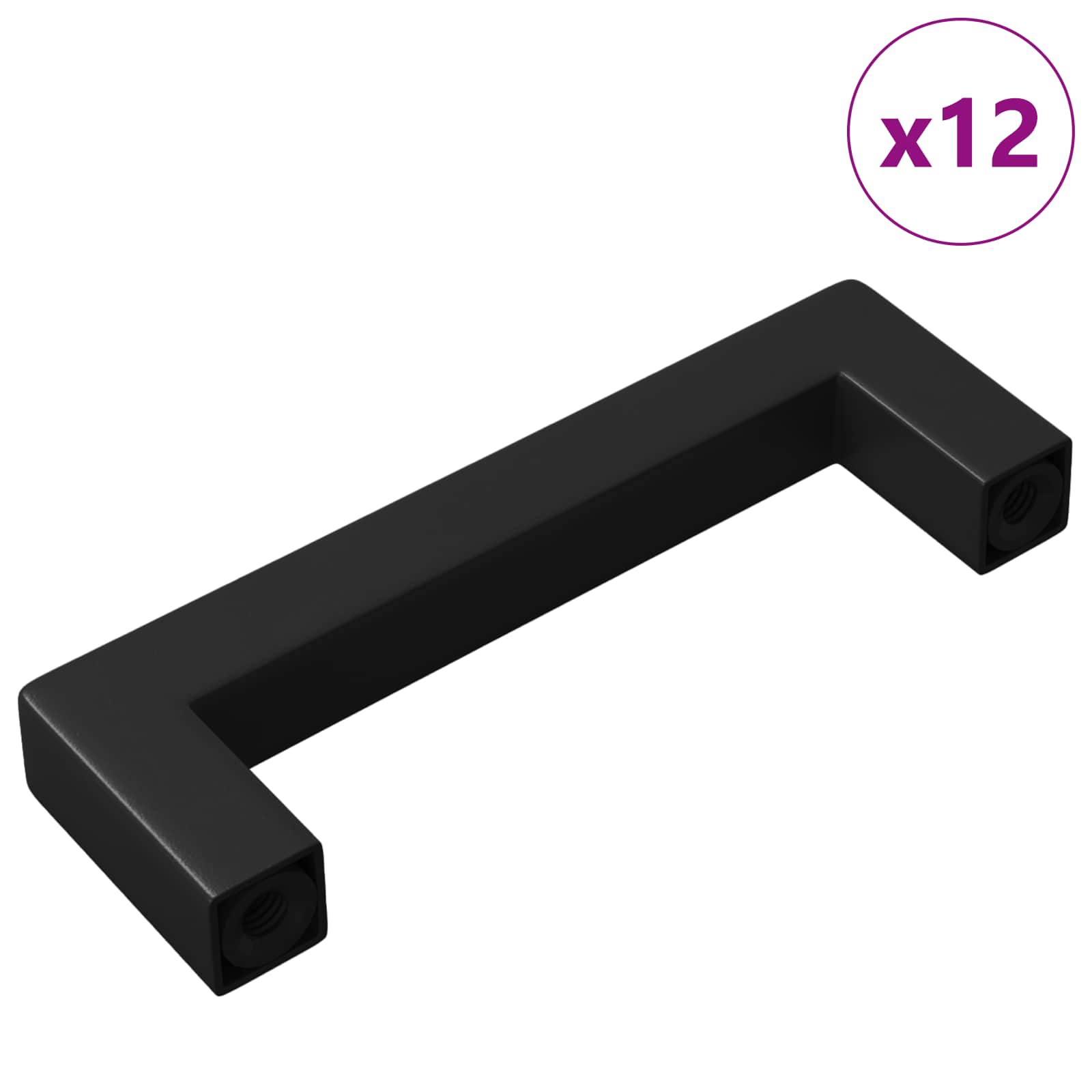 Χειριστήριο Επίπλου 12 τμχ. Μαύρο 105 x 12 x 36 mm Σίδερο - Pakobazaar