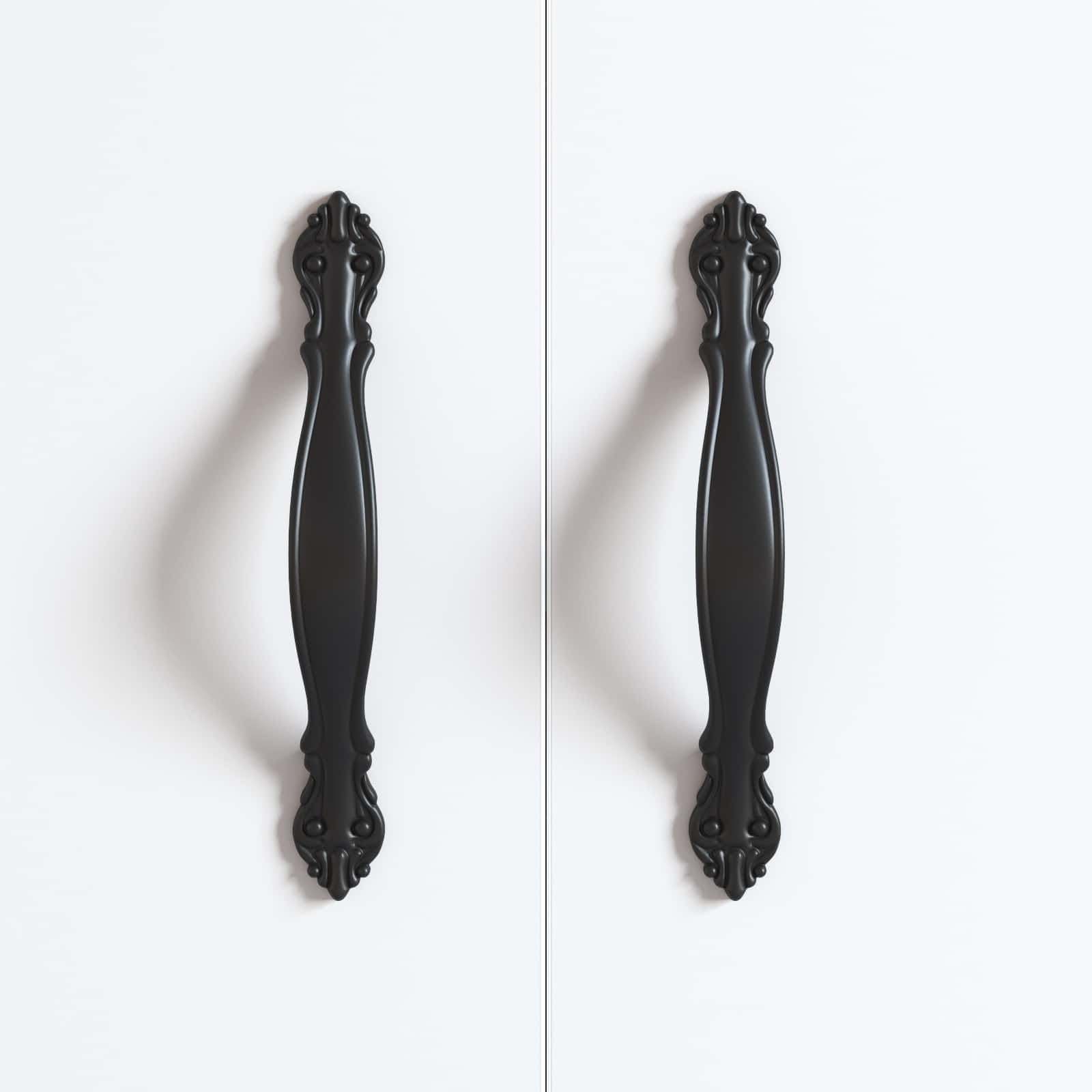 Λαβή 2 pcs Μαύρο 143 x 19,2 x 20 χιλ Κράμα Ψευδαργύρου - Pakobazaar