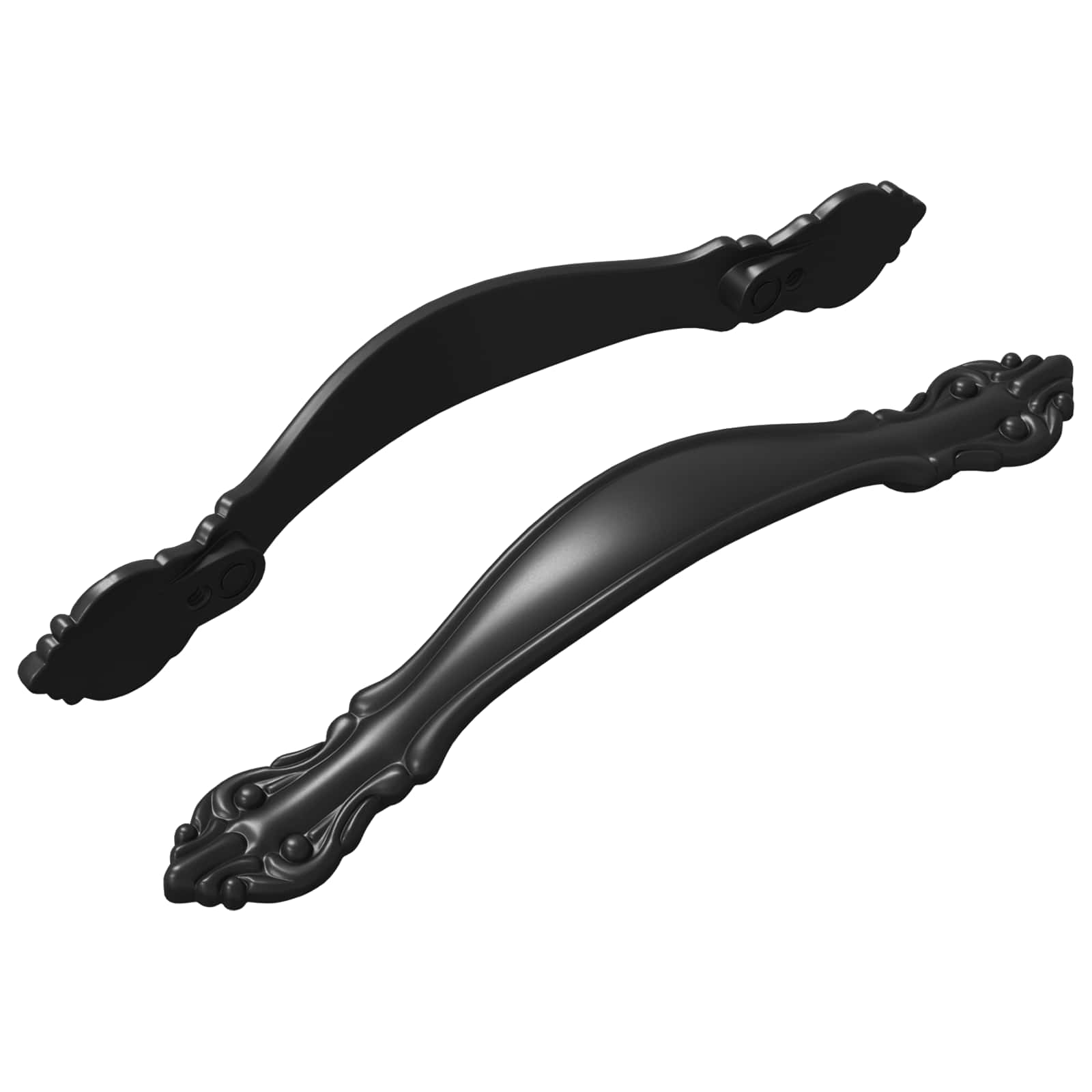 Λαβή 2 pcs Μαύρο 143 x 19,2 x 20 χιλ Κράμα Ψευδαργύρου - Pakobazaar