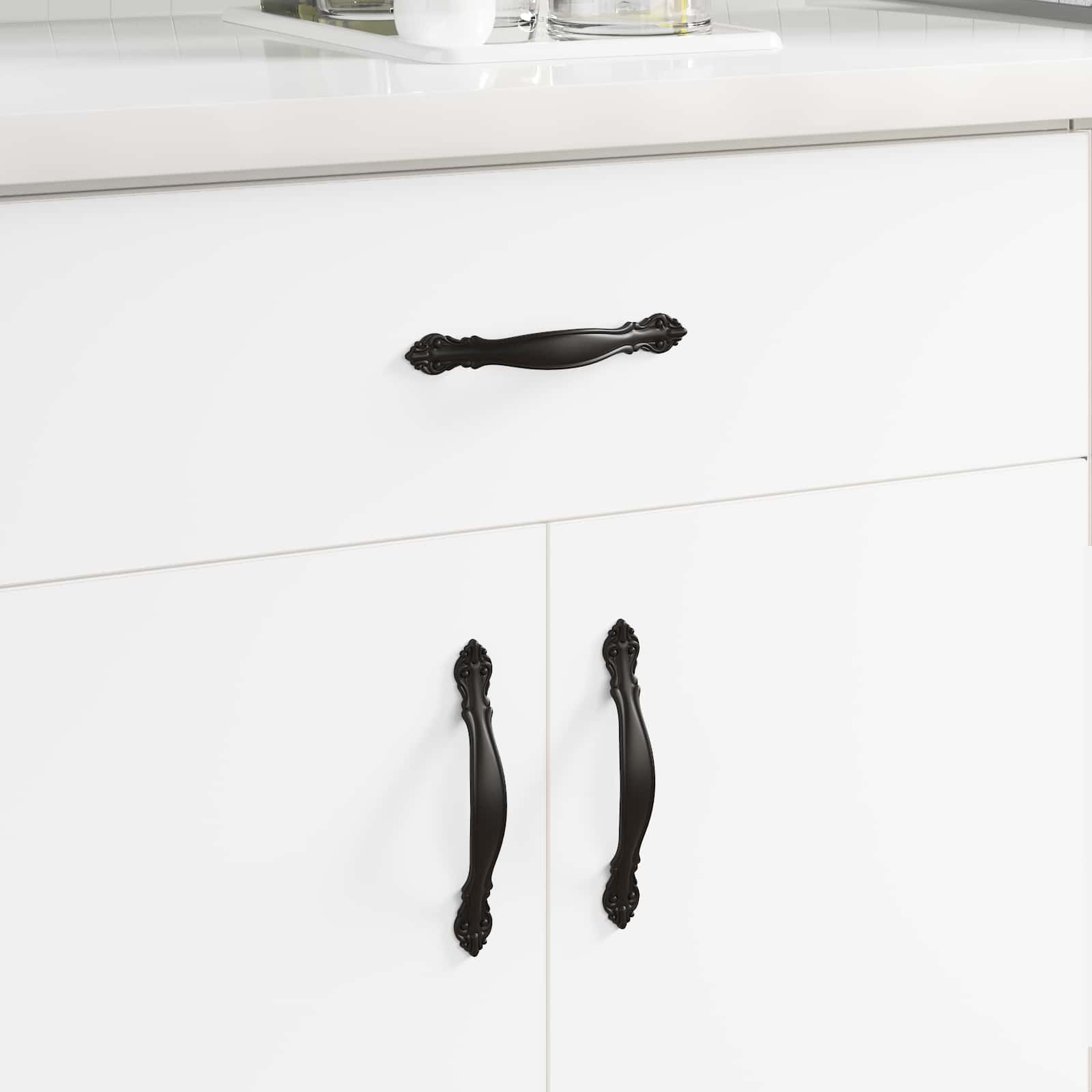 Λαβή 12 pcs Μαύρο 143 x 19,2 x 20 χιλ Κράμα Ψευδαργύρου - Pakobazaar