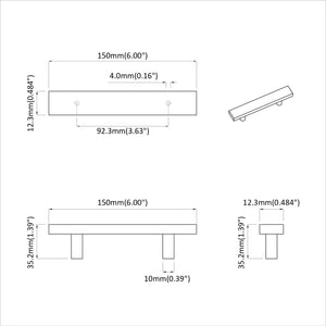 Χειριστήριο Ντουλάπας 420 pcs Μαύρο 150 x 12,3 x 35,2 χιλ - Pakobazaar