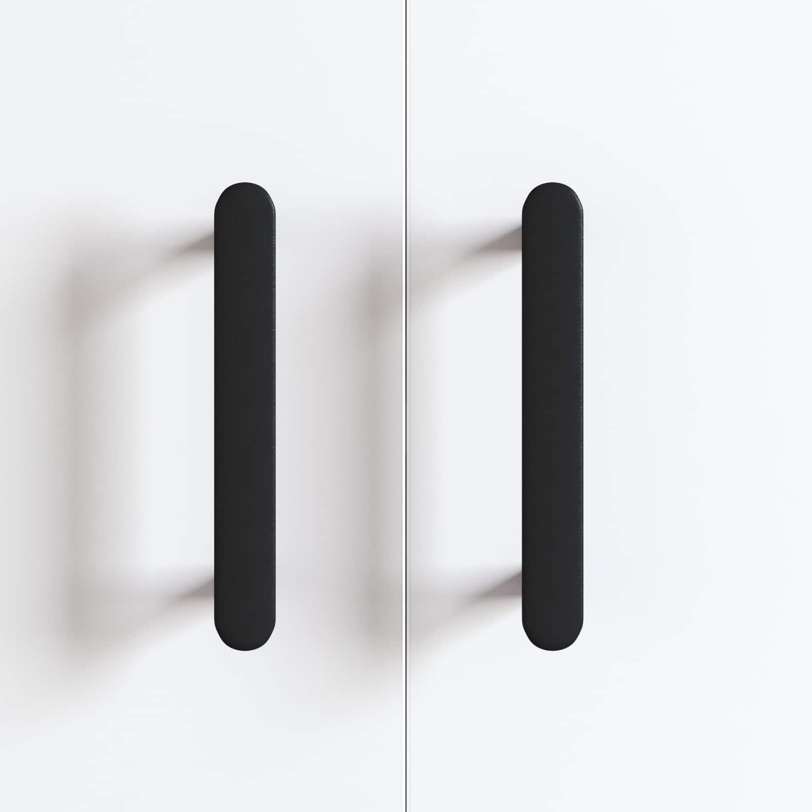 Χειριστήριο Ντουλάπας 2 pcs Μαύρο 121 x 16.6 x 28.3 mm Σίδερο