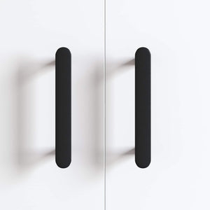 Χειριστήριο Ντουλάπας 2 τμχ. Μαύρο 121 x 16.6 x 28.3 mm Σίδερο