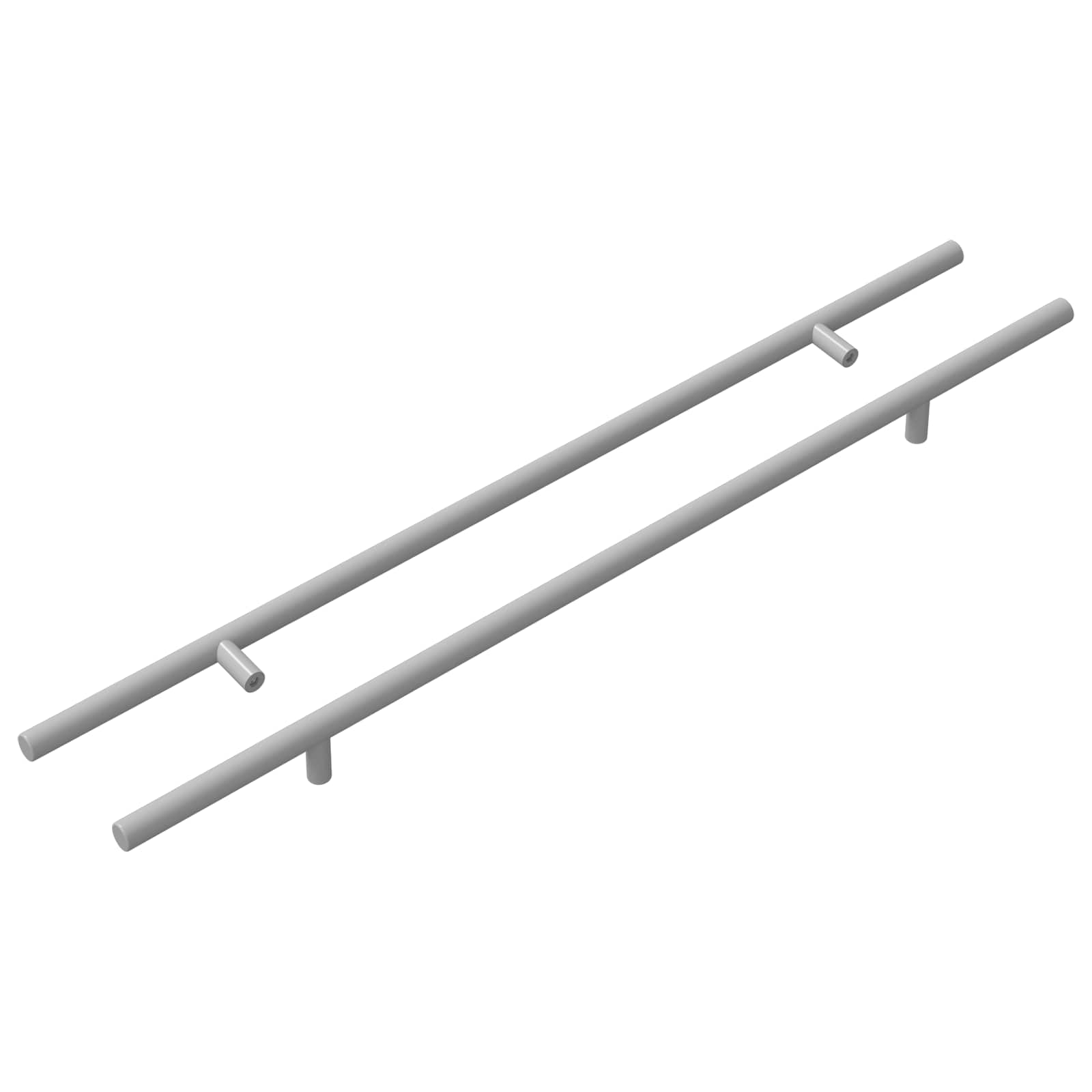 Λαβή 2 pcs Ασημί 500 mm Ατσάλι - Pakobazaar