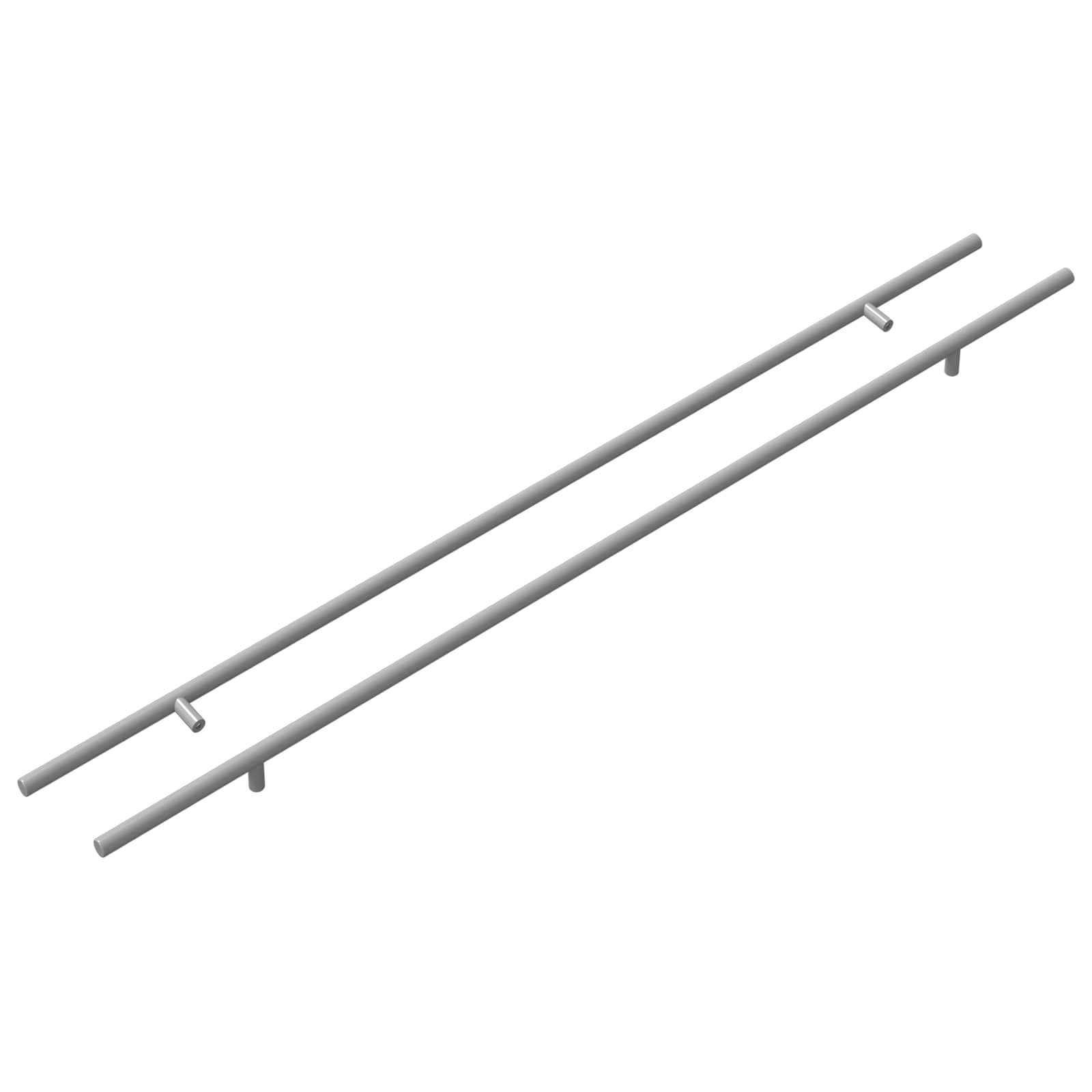 Χειριστήριο Ντουλάπας 2 pcs Ασημί 800 mm Ανοξείδωτο ατσάλι - Pakobazaar