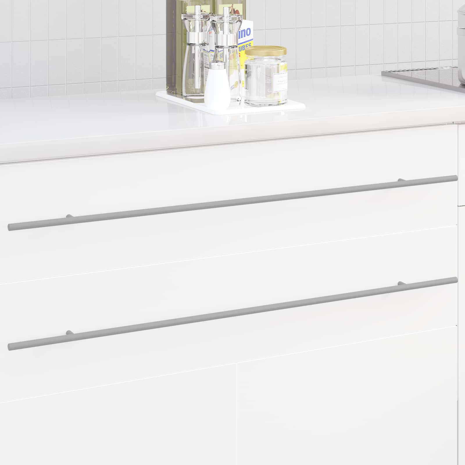 Χειριστήριο Ντουλάπας 12 pcs Ασημί 900 χιλιοστά - Pakobazaar