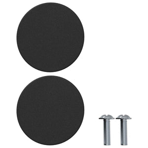 Κουμπιά Ντουλαπών 12 pcs Μαύρο M4 x 12 mm Σίδερο - Pakobazaar