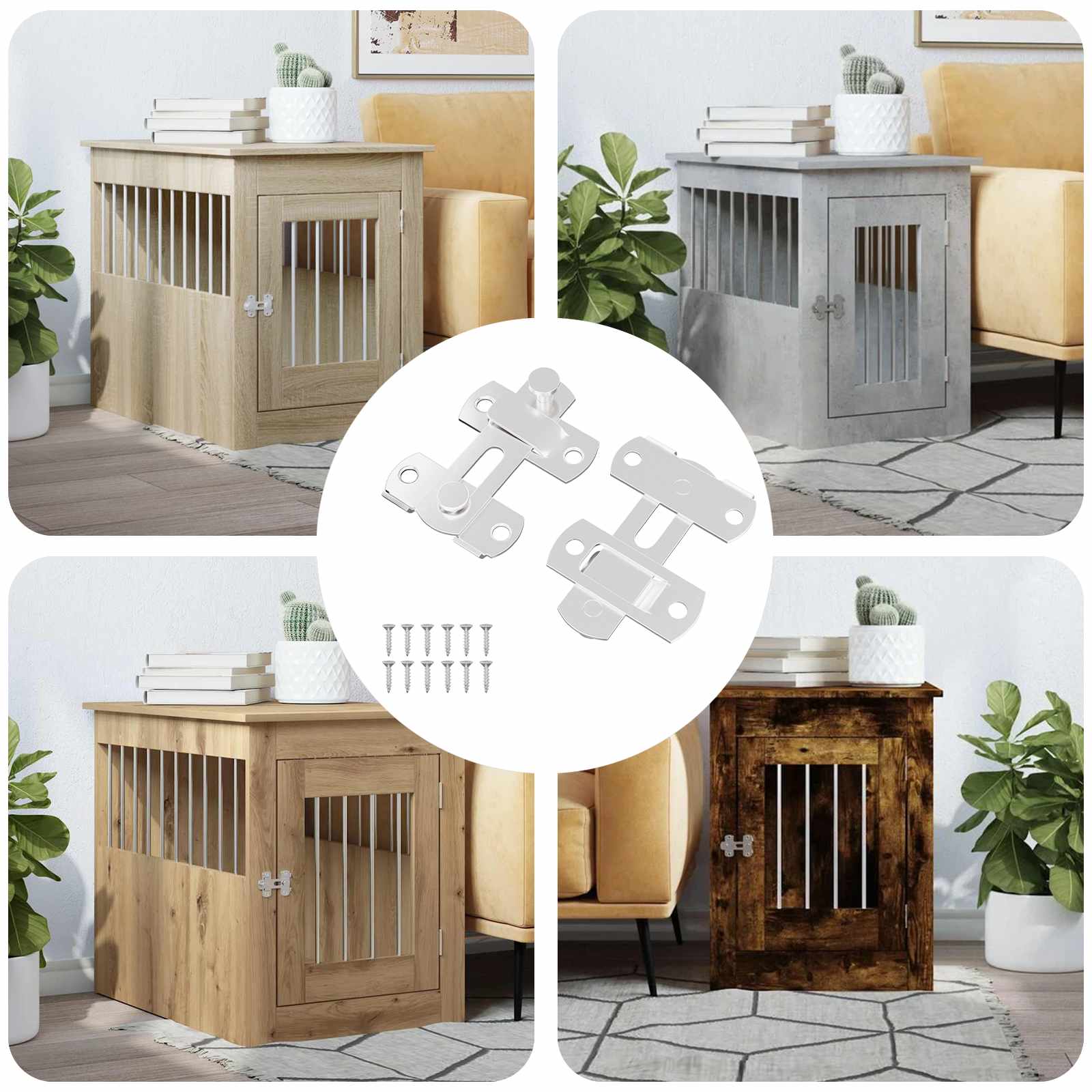 Μεταλλικός κλειδαριάς πόρτας 2 pcs Ασημί 70 x 8 mm Ατσάλι