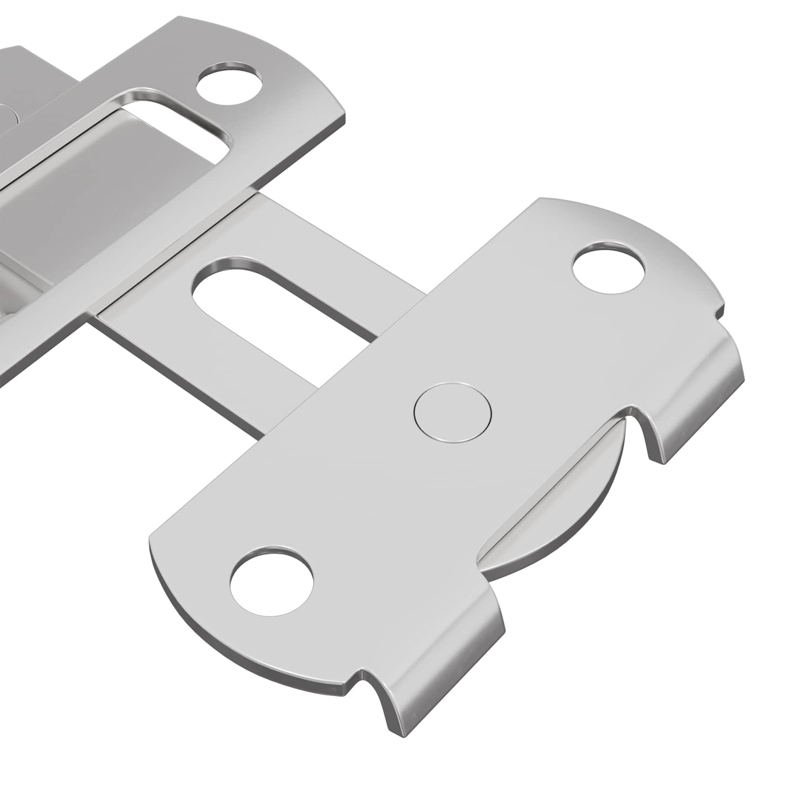 Μεταλλικός κλειδαριάς πόρτας 12 pcs Ασημί 70 x 8 mm Ατσάλι