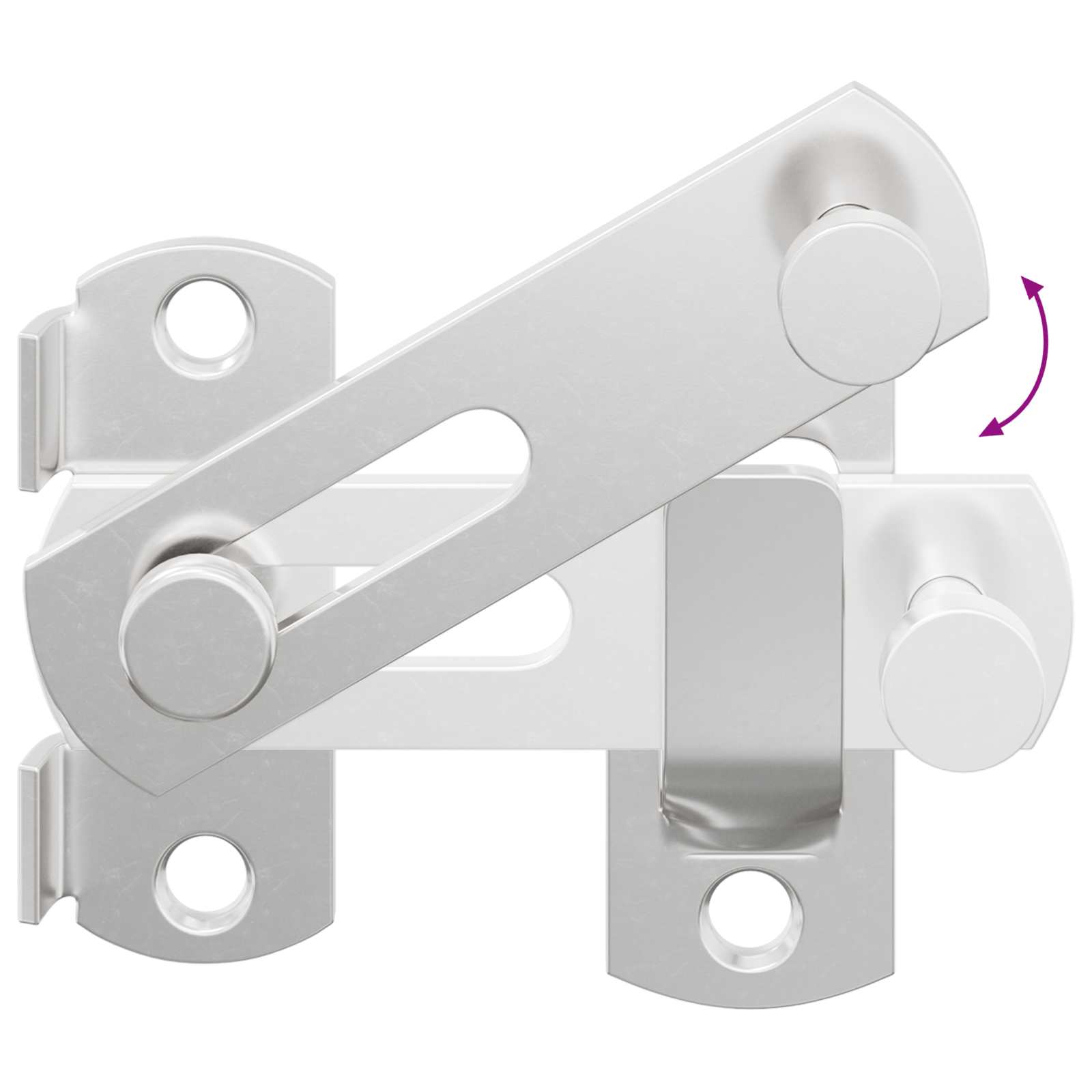 Μεταλλικός κλειδαριάς πόρτας 12 pcs Ασημί 70 x 8 mm Ατσάλι