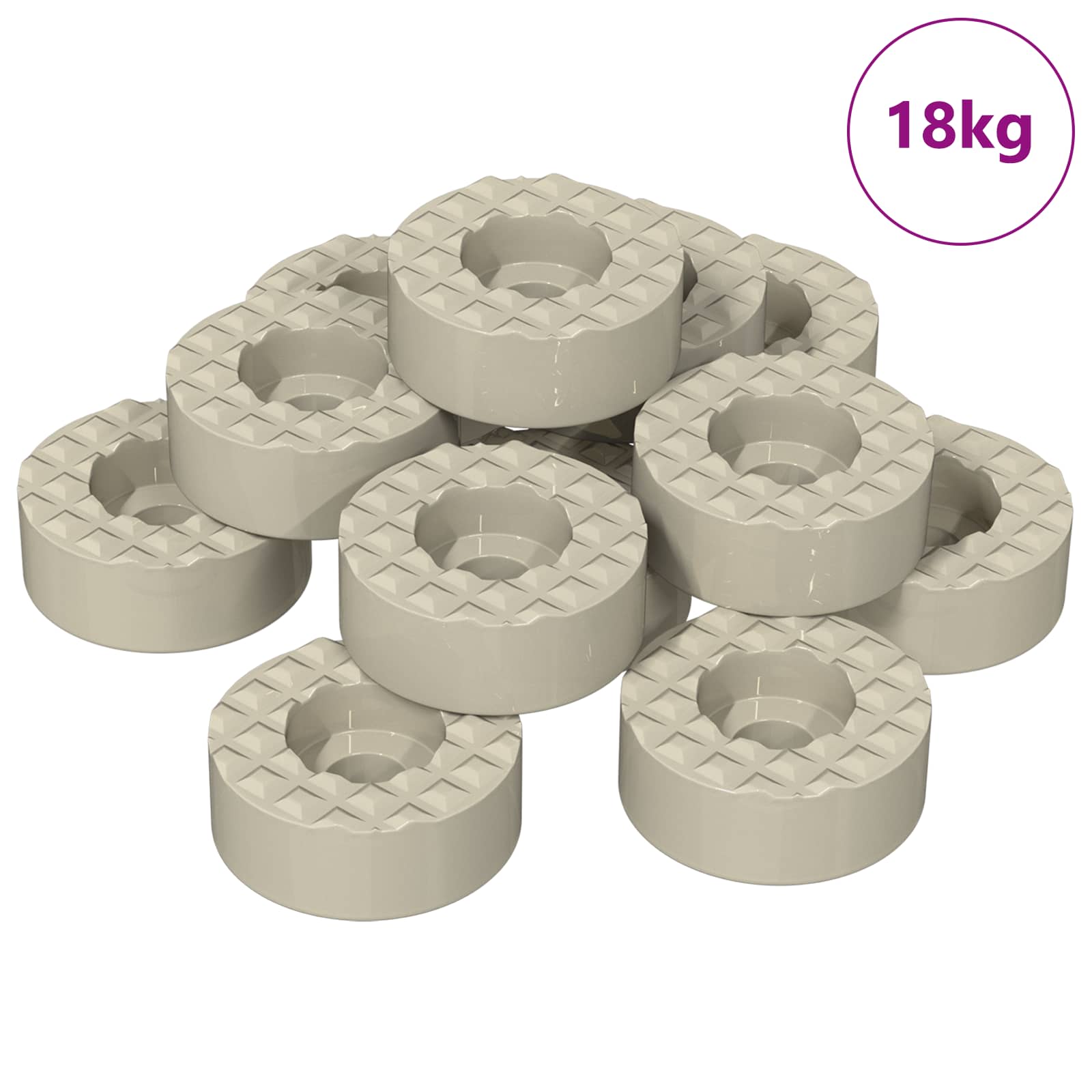 Προστάτες ποδιού καρέκλας 18000 pcs Διαφανές Ø 15 x 16 mm PVC