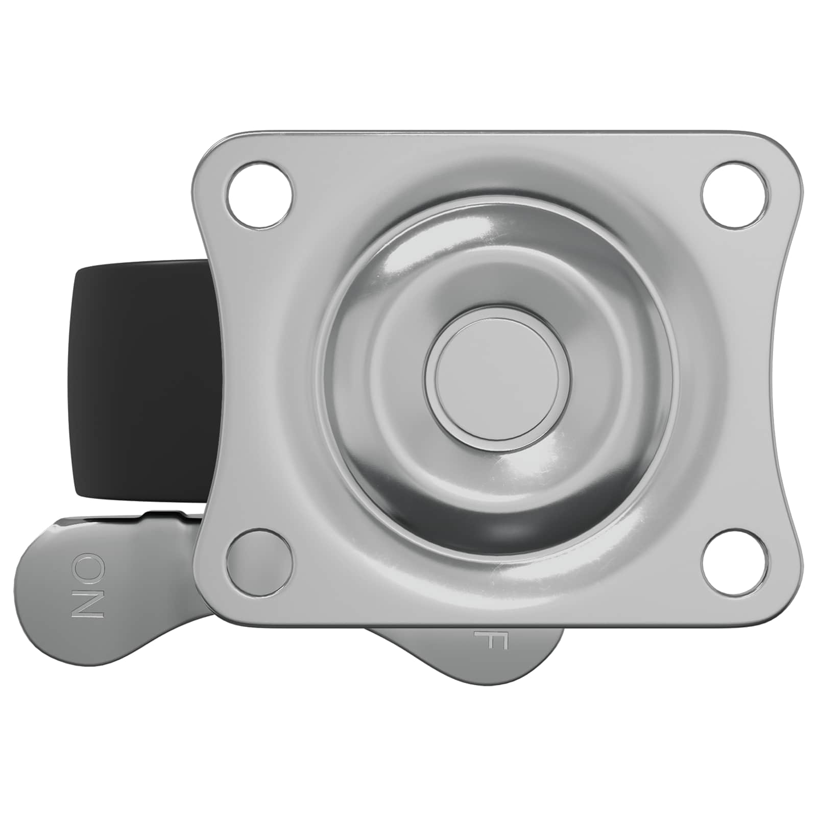 Τροχίσκος 2 pcs Μαύρο και ασημί 50,7 x 50,7 x 24,4 χιλ - Pakobazaar