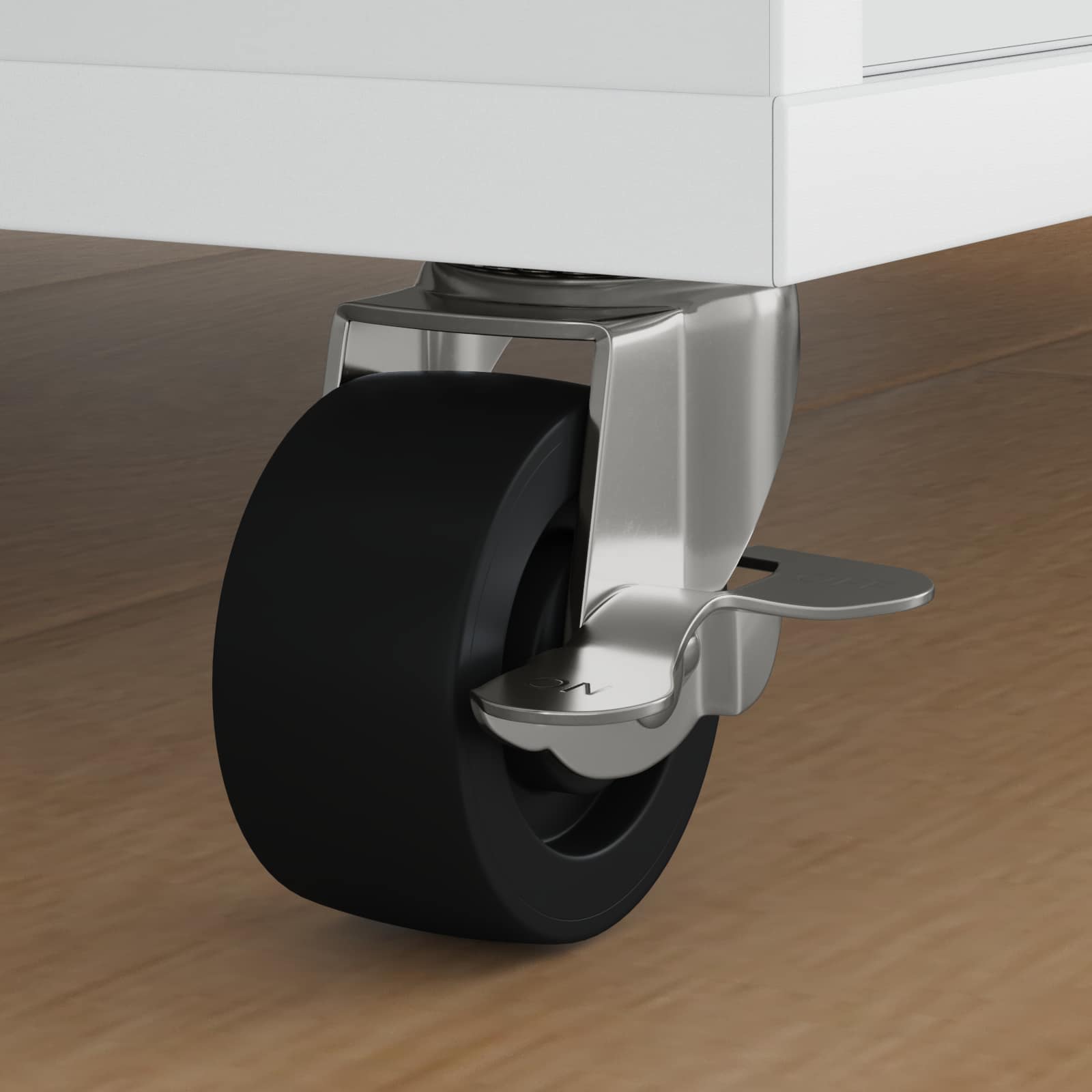 Τροχίσκος 12 pcs Μαύρο και ασημί 50,7 x 50,7 x 24,4 χιλ - Pakobazaar