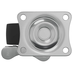 Τροχίσκος 12 pcs Μαύρο και ασημί 50,7 x 50,7 x 24,4 χιλ - Pakobazaar