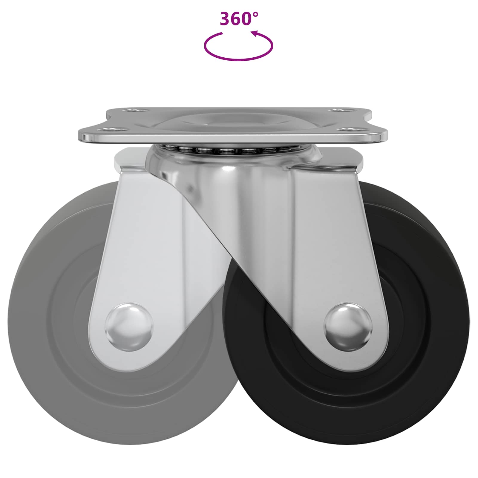 Στρόφιγγα 2 pcs Ασημί 60 x 60 x 50 χλστ Σίδερο και νάιλον